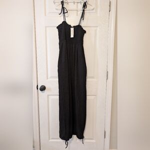 Oversized Fitting Black Jumpsuit